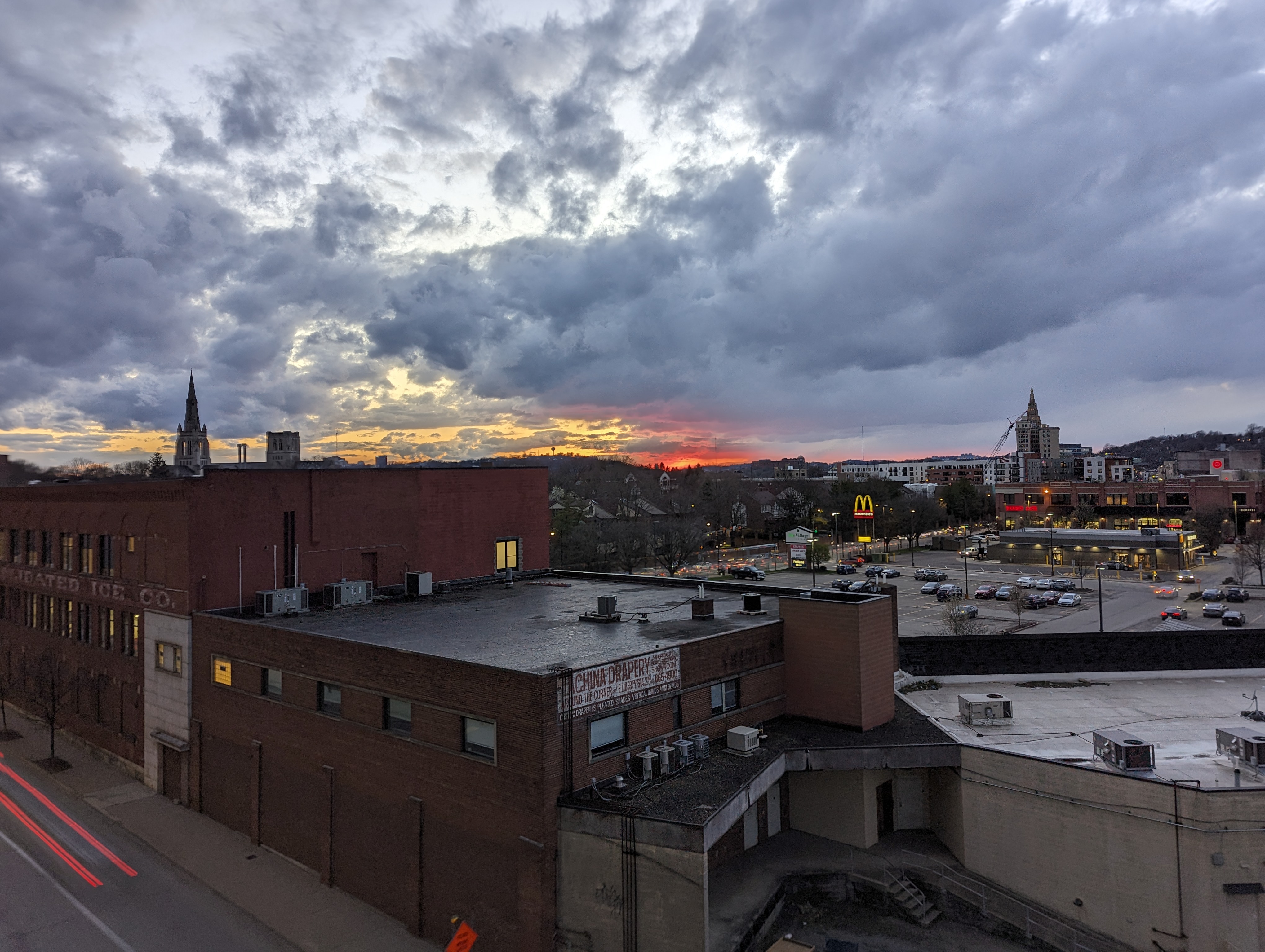 Sunset over East Liberty