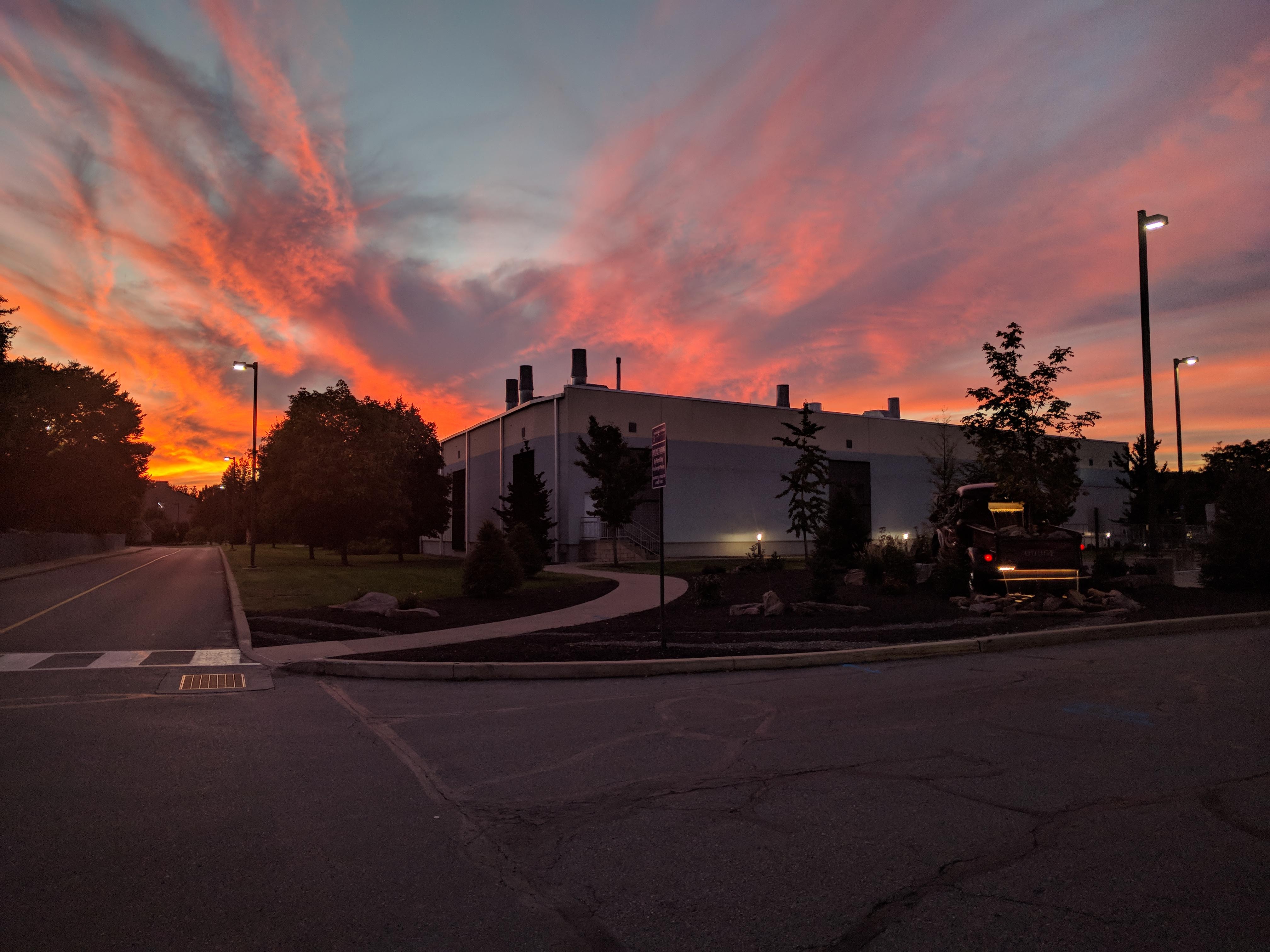 Sunset at College Avenue Labs